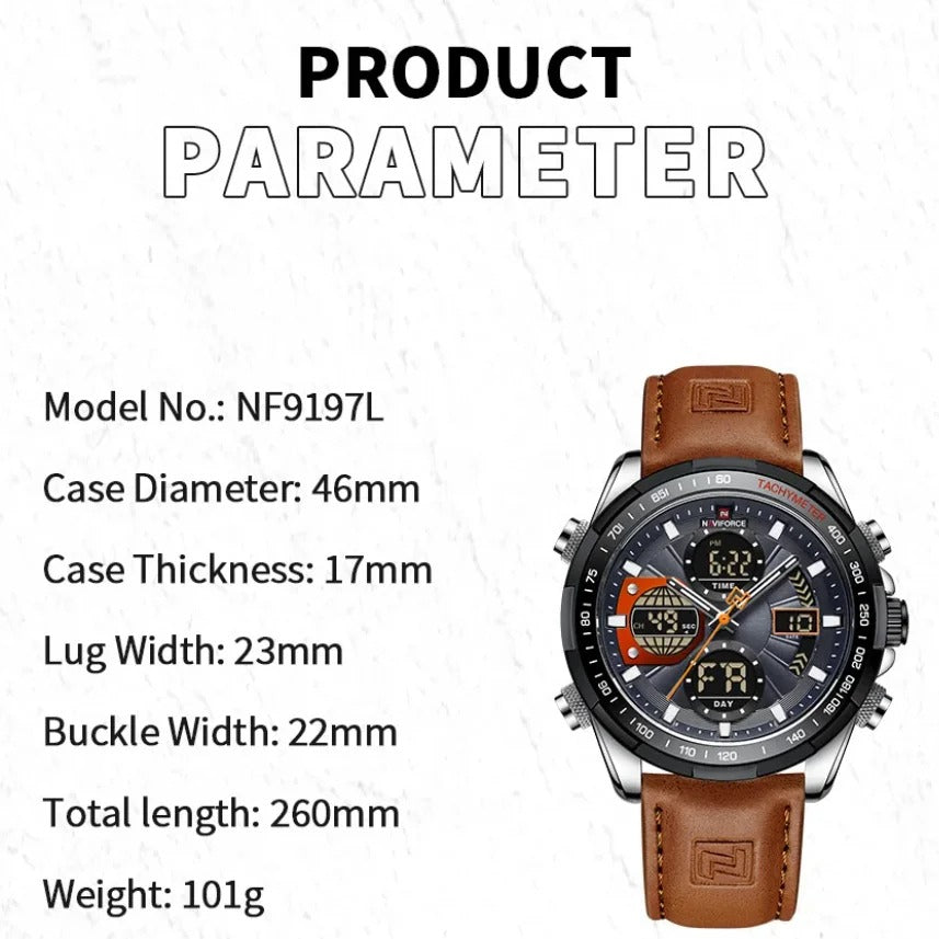 ⌚️ NAVIFORCE  – ساعة الرجال اللي يعرفوا قيمة الستايل 💎